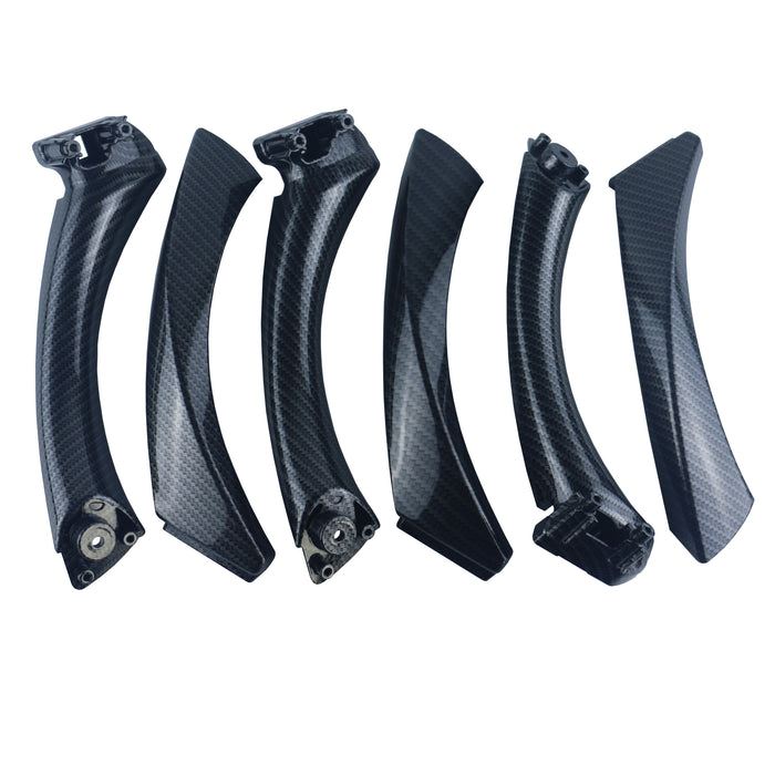 Griffe 6er Set Träger Zuziehgriff Carbon Look / Design für BMW 3er e90 e91