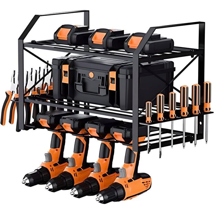 Werkzeugregal - Elektrowerkzeug Organizer Wandregal Garage Werkstatt Keller